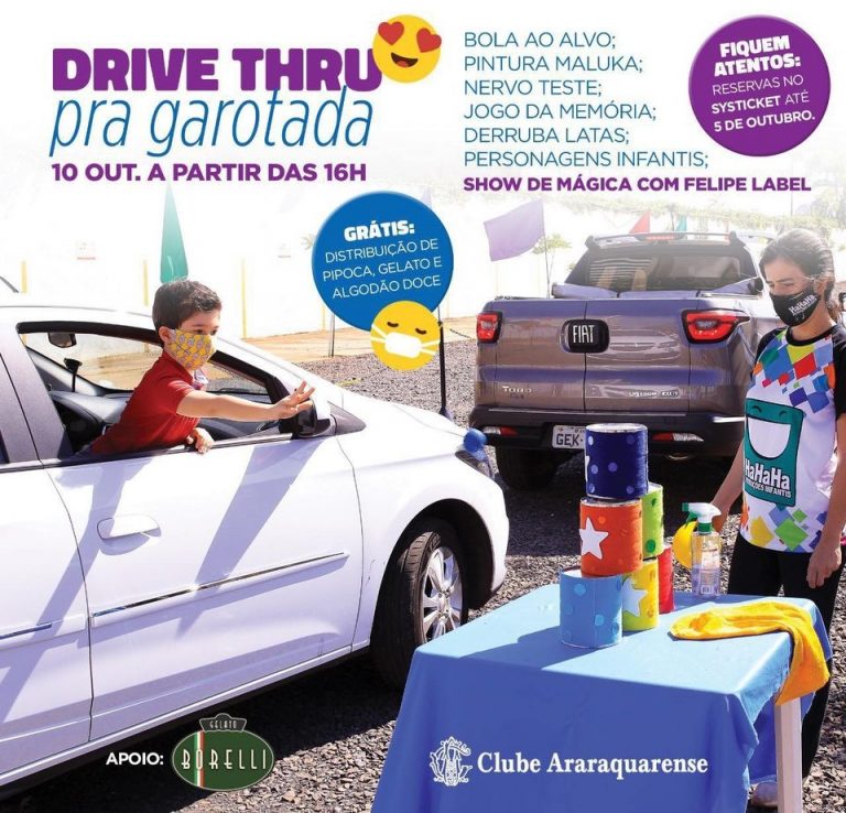 Neste sábado acontece o Drive Thru do dia da Criança no Clube Araraquarense