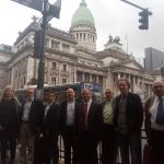 Celso Aldao Valeria,Luis Aguerrizabal-Secretário da Ciência e Tecnologia, Miguel Ponce Jr,Guilhermo Alicabe,diretor do Centro de Tecnologia de Mar del Plata,Elson Longo, Miguel Ponce, Juan Andres