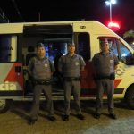 Policiais militares realizam a Operação Papai Noel