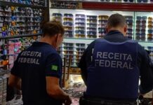 Receita Federal realiza operação contra produtos falsificados em loja no Centro de Araraquara