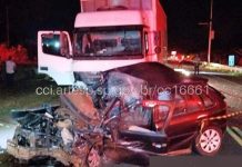 Colisão frontal entre dois veículos no trecho da estrada Boa Esperança/Trabiju deixa três mortos