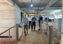 Conselheiro Superior da Santa Casa, Dimas Ramalho, visita a obra de expansão da instituição