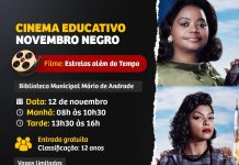 Biblioteca recebe alunos da rede pública para exibição de filmes