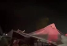 Uma pessoa morre e 40 se ferem em queda de estrutura durante festa