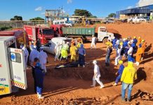 TRABALHADORES MORREM APÓS SEREM SOTERRADOS DURANTE OBRA EM FRIGORÍFICO