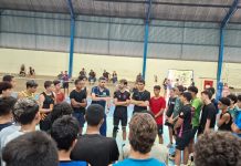 Fundesport realiza seletiva de voleibol masculino com mais de 60 atletas no Jardim Iguatemi