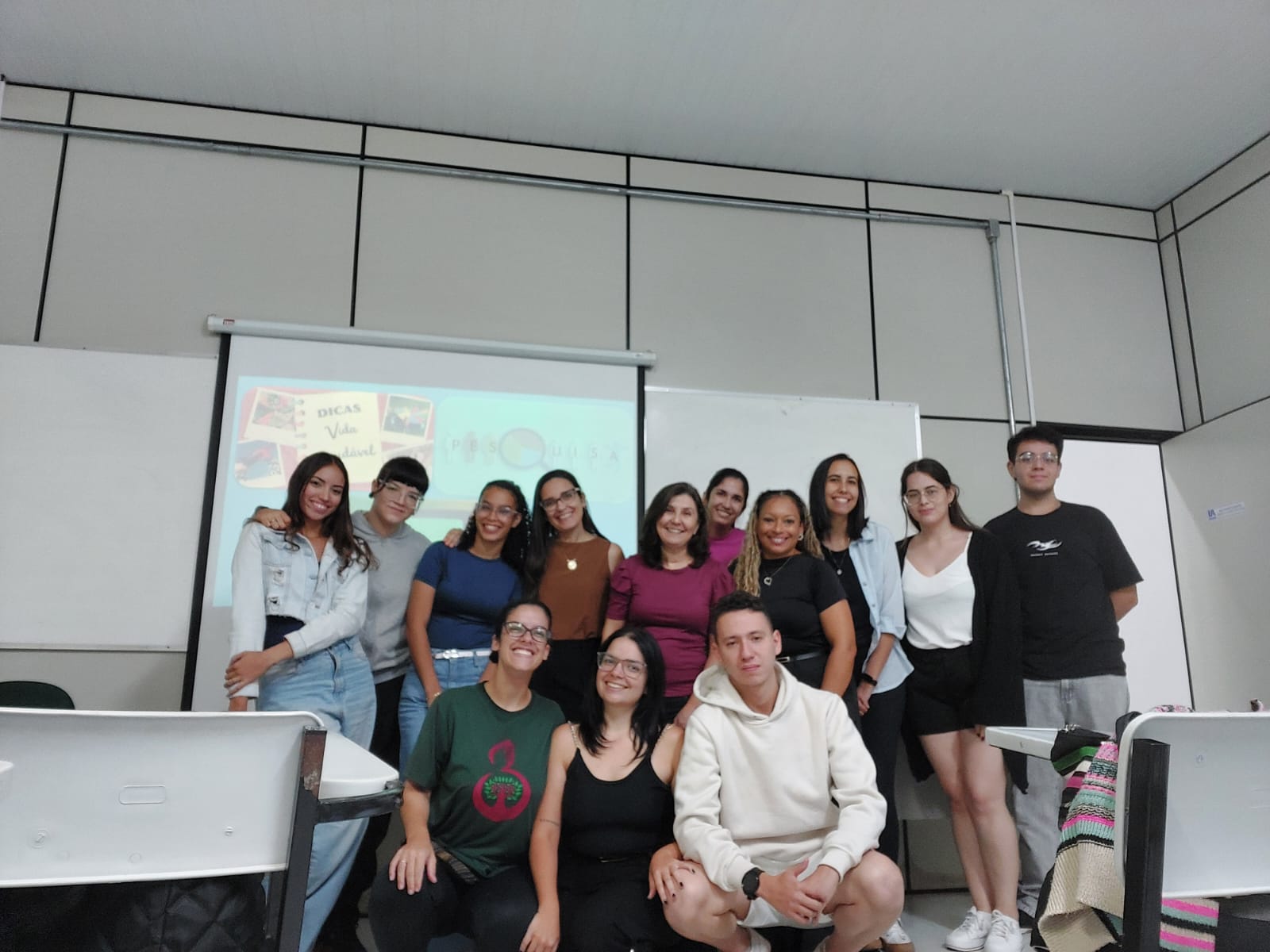 Alunos do quarto ano de pedagogia durante palestra - Arquivo Pessoal Mônica Pereira Pilon