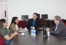 Fernando Passos, da Uniara, recebe visita da secretária municipal de Direitos Humanos e Cidadania