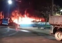 Incêndio no pátio da prefeitura de Trabiju destrói quase toda a frota municipal