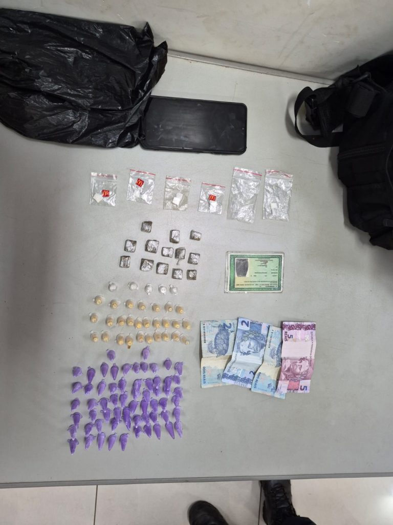 Adolescente é apreendido com grande quantidade de drogas no Parque Pinheirinho