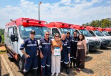 Araraquara recebe três novas ambulâncias para o SAMU Regional
