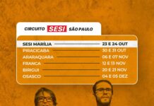 SESI ARARAQUARA apresenta a peça teatral “Um Passeio no Bosque” nos dias 6 e 7 de novembro